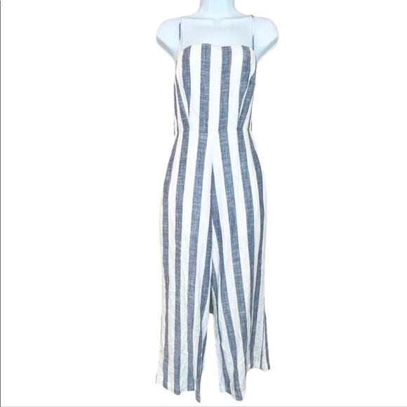 WILLOW Eli Open Back Linen Blend Jumpsuit Medium NWT - Picture 2 of 10